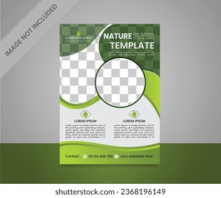  plantilla de volante de negocios moderno de naturaleza vectorial
