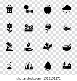 vector nature sign symbols. eco, ecology, environment and organic icons set