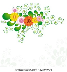 Vector nature theme background with place for your text.