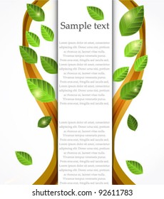 Vector nature tree banner