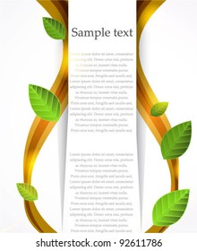 Vector nature tree banner