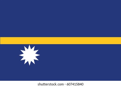 Vector Nauru flag page symbol for your web site design Nauru flag logo, app, UI. Nauru flag Vector illustration, EPS10.