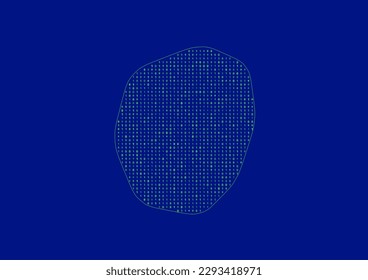 Vector Nauru map for technology or innovation or it concepts. Minimalist country border filled with 1s and 0s. File is suitable for digital editing and prints of all sizes.