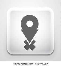 Vector navigation app icon design