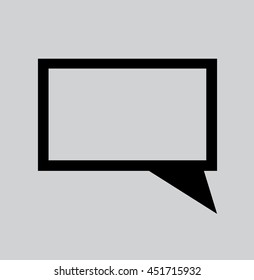 Vector navigation icon. Placemark dialog box. Tag your location