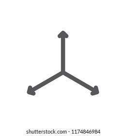 Vector navigation and traffic, compass, flexibility line icon. Symbol and sign illustration design. Isolated on white background