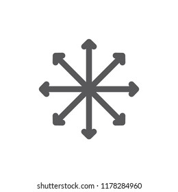 Vector navigation, traffic, compass, flexibility line icon. Symbol and sign illustration design. Isolated on white background