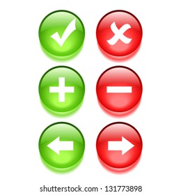 Vector navigation web buttons