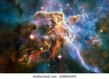 Vector de una nebulosa tomada utilizando un telescopio de la NASA -
Original de la NASA