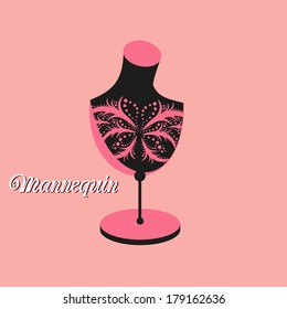 vector neck mannequin for jewelry and collars