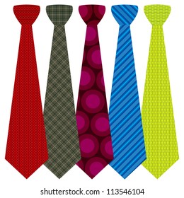 Vector Neckties Set