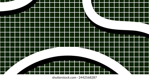 Vector neo brutalism background. Abstract grid line retro 90s, minimal, copy space, trendy illustration