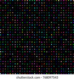 Vector neon background. Digital glowing effect. Colorful shining abstract background. Disco party template. Retro style.