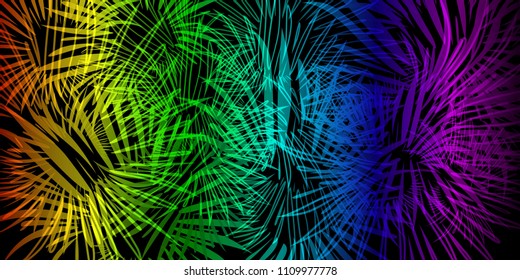 Vector neon background in lights and fireworks. For registration of paper or postcards.
