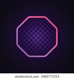 Vector of neon banner design.