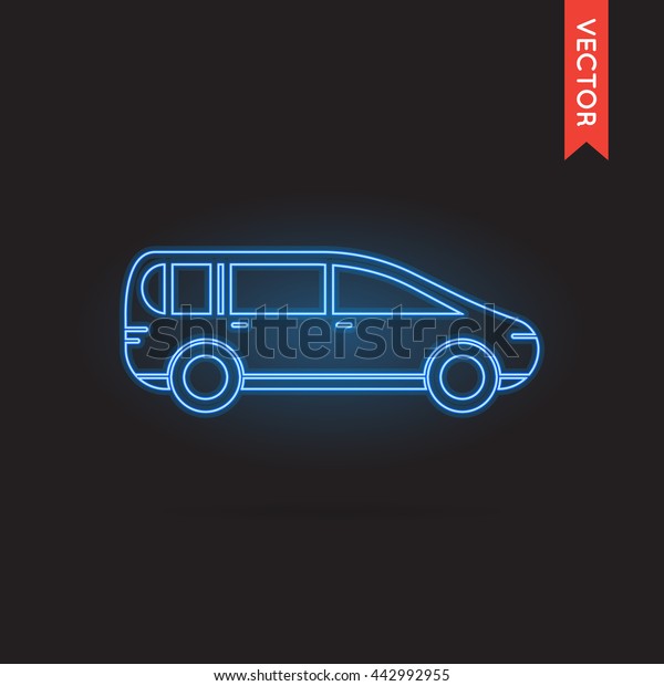 Vector Neon Car\
Icon