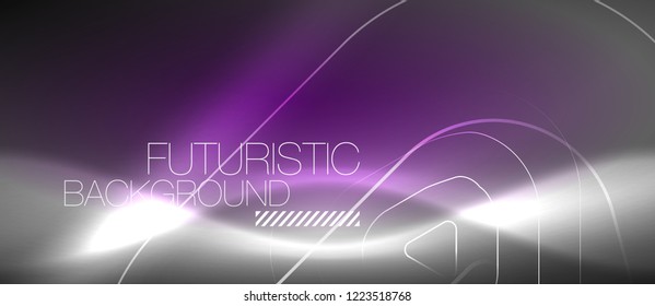 Vector neon color abstract background, vector design