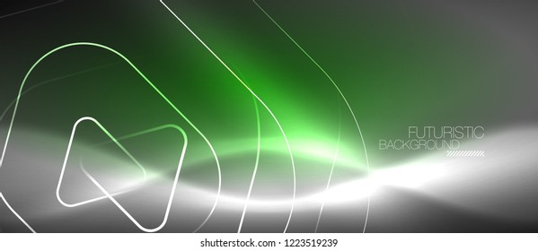 Fondo abstracto del color del neón vector, diseño vectorial