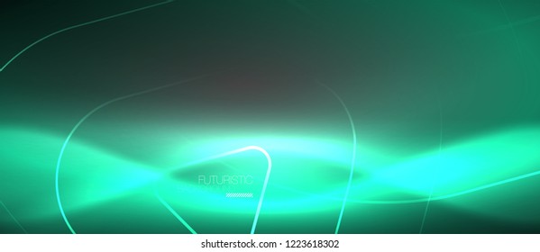 Fondo abstracto del color del neón vector, diseño vectorial