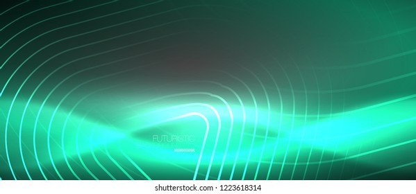 Fondo abstracto del color del neón vector, diseño vectorial