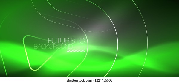 Vector neon color abstract background, vector design