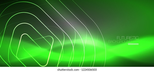 Vector neon color abstract background, vector design