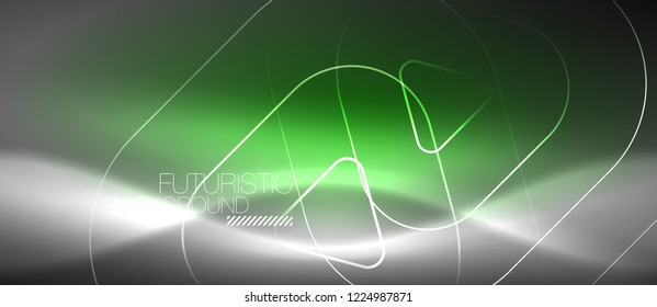Vector neon color abstract background, vector design