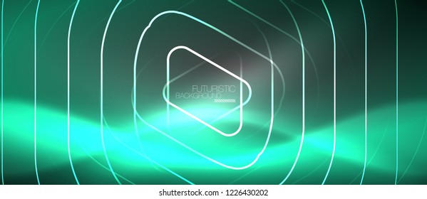 Fondo abstracto del color del neón vector, diseño vectorial