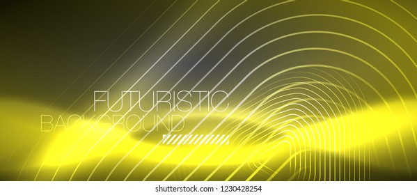 Fundo abstrato de cor de néon de vetor, design de vetor