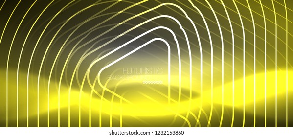 Fondo abstracto del color del neón vector, diseño vectorial