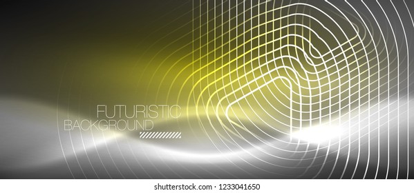 Vector neon color abstract background, vector design