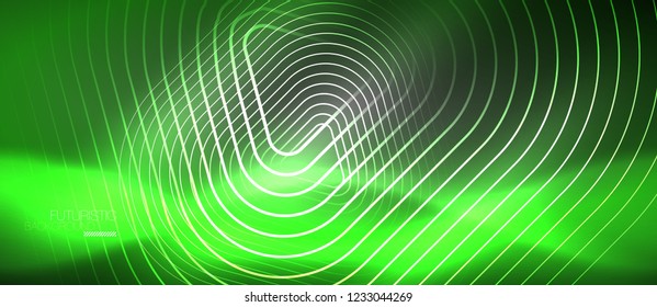 Vector neon color abstract background, vector design