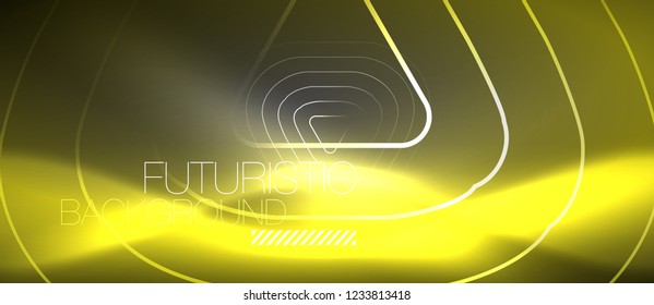 Fundo abstrato de cor de néon de vetor, design de vetor