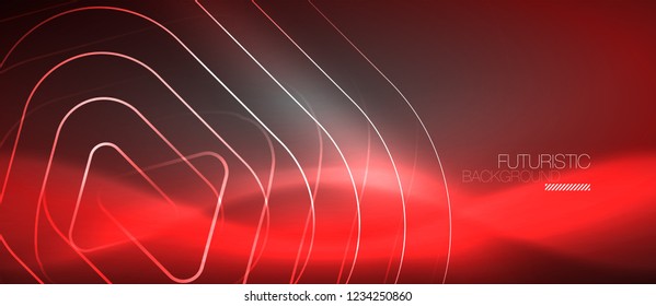 Fundo abstrato de cor de néon de vetor, design de vetor