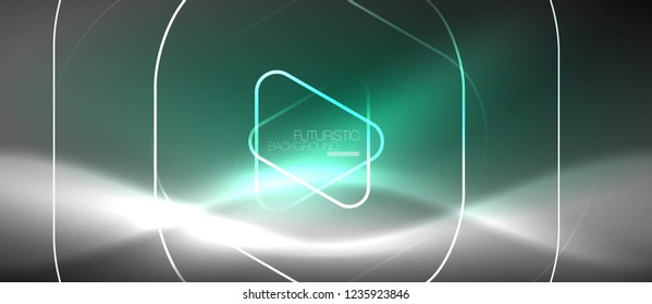 Vector neon color abstract background, vector design