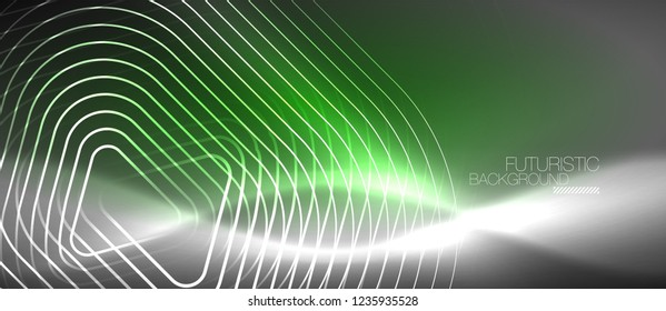 Vector neon color abstract background, vector design