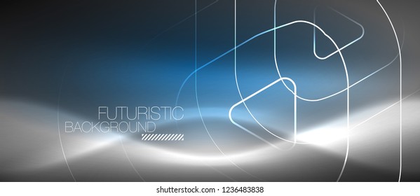 Fondo abstracto del color del neón vector, diseño vectorial
