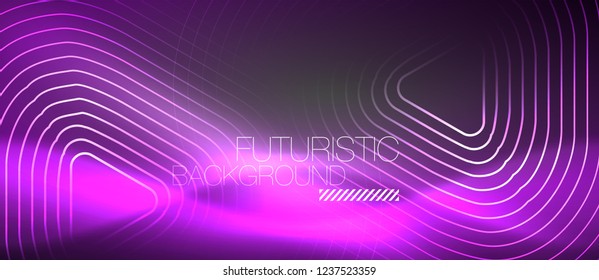 Vector neon color abstract background, vector design