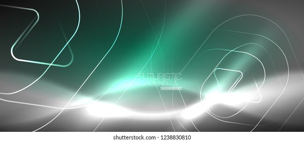 Vector neon color abstract background, vector design
