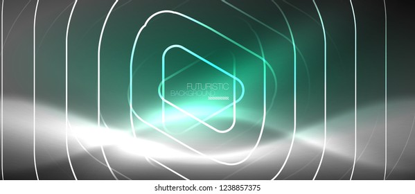 Vector neon color abstract background, vector design