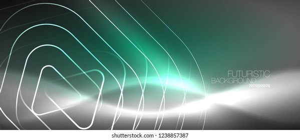 Fondo abstracto del color del neón vector, diseño vectorial