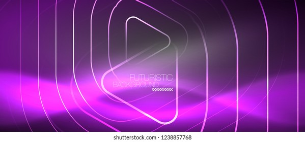 Vector neon color abstract background, vector design