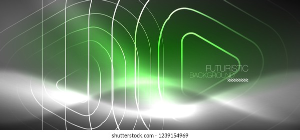 Fundo abstrato de cor de néon de vetor, design de vetor