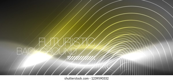 Fondo abstracto del color del neón vector, diseño vectorial