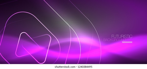 Vector neon color abstract background, vector design