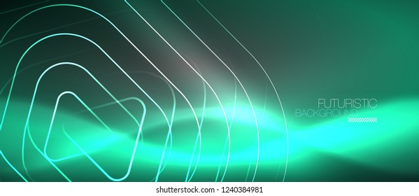 Vector neon color abstract background, vector design