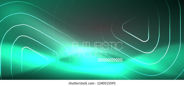 Fondo abstracto del color del neón vector, diseño vectorial