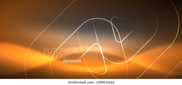 Vector neon color abstract background, vector design