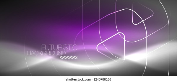 Fondo abstracto del color del neón vector, diseño vectorial
