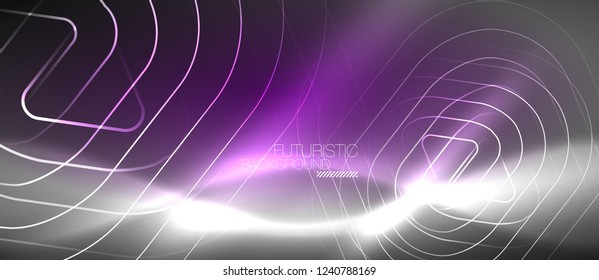 Vector neon color abstract background, vector design
